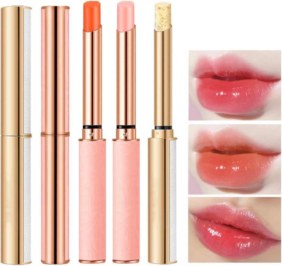 3 Pieces Color Changing Lip Balm Set, Magic Color Change Lipstick, PH Lip Balm Moisturizing Lipsticks for Women and Girls (Set C)