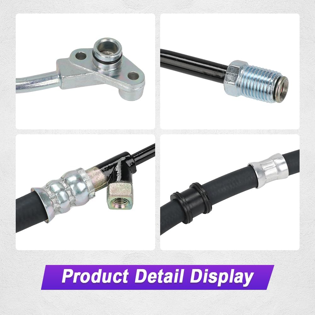 Power Steering Pressure Hose Assembly Compatible with Honda Pilot 3.5L V6 2005 2006 2007 2008, Replacement for 53713-S9V-A01, 53713S9VA01