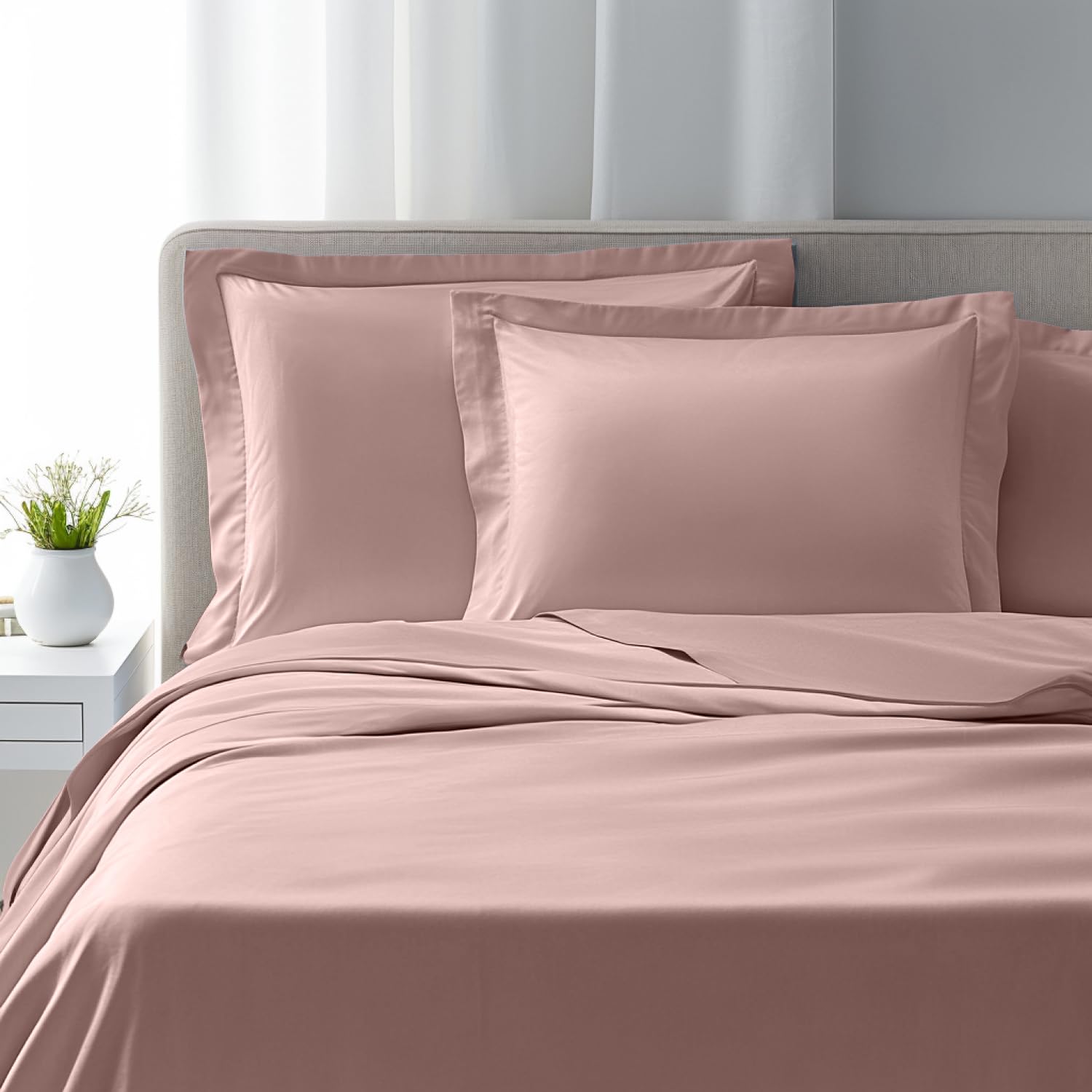 domus&trend - Completo Letto Matrimoniale con Lenzuola Matrimoniali Cotone Percalle 100% 255x295 + 1 Lenzuolo con Angoli Matrimoniale Coprimaterasso Sotto 200x180x30 + 2 Federe Cuscino Letto 50x80