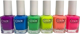 Neon Nail Lacquer Set - 6 Vibrant Shades for Salon-Quality Manicures and Art