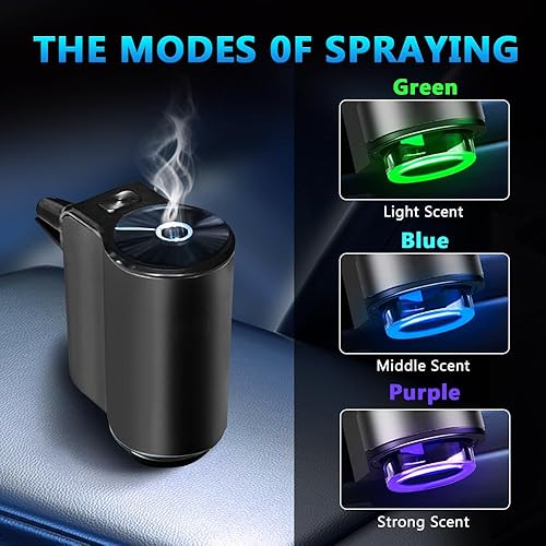 Miniatura 3 de Difusor de ambientador de coche recargable inteligente para automóvil, ambientador de aire de largo tiempo de espera, difusor de aromaterapia