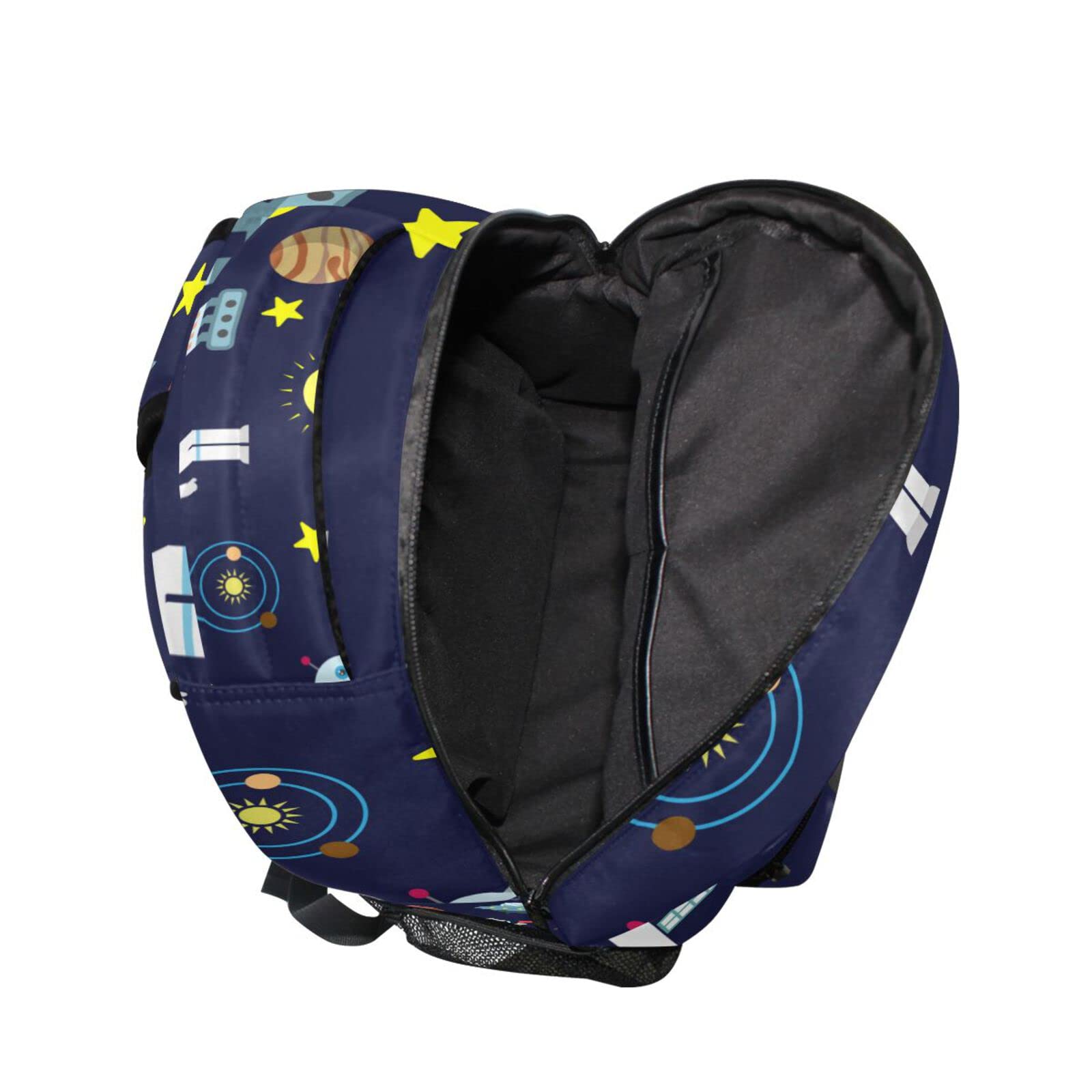 Galaxy Space Astronaut Rakete Schulrucksack für Mädchen Jungen Kinder Schultaschen Rucksack Niedliche Büchertaschen Tagesrucksack Leichte Reise Laptop Tasche Kleinkind Umhängetasche, mehrfarbig, Größe L