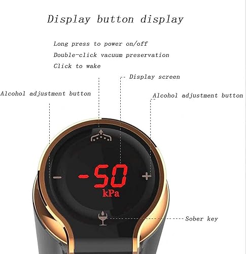Miniatura 2 de Decantador de vino eléctrico, vertedor de vino inteligente automático y aireador, bomba de vino eléctrica, dispensador de bomba de decantador