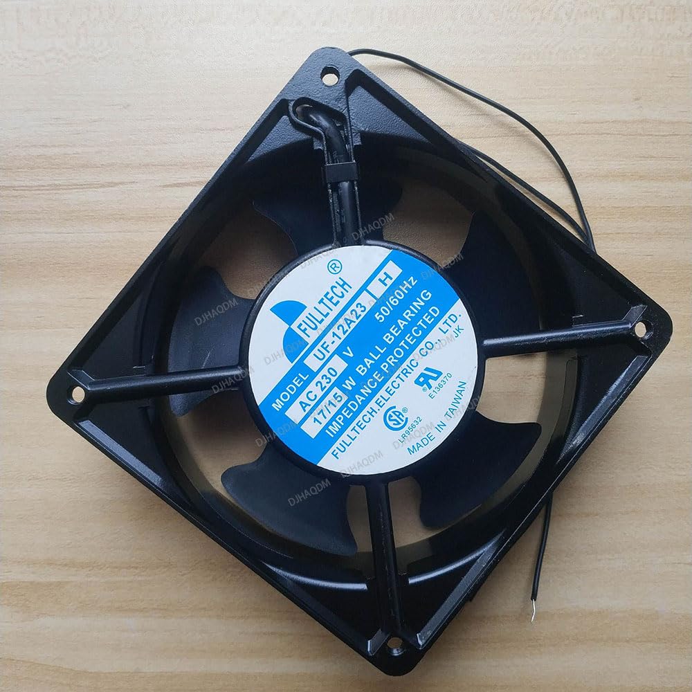 Compatible per FULLTECH UF-12A23 H 230V 17-15W 12cm 12038 2-Wire Ventola Raffreddamento Ventilatore