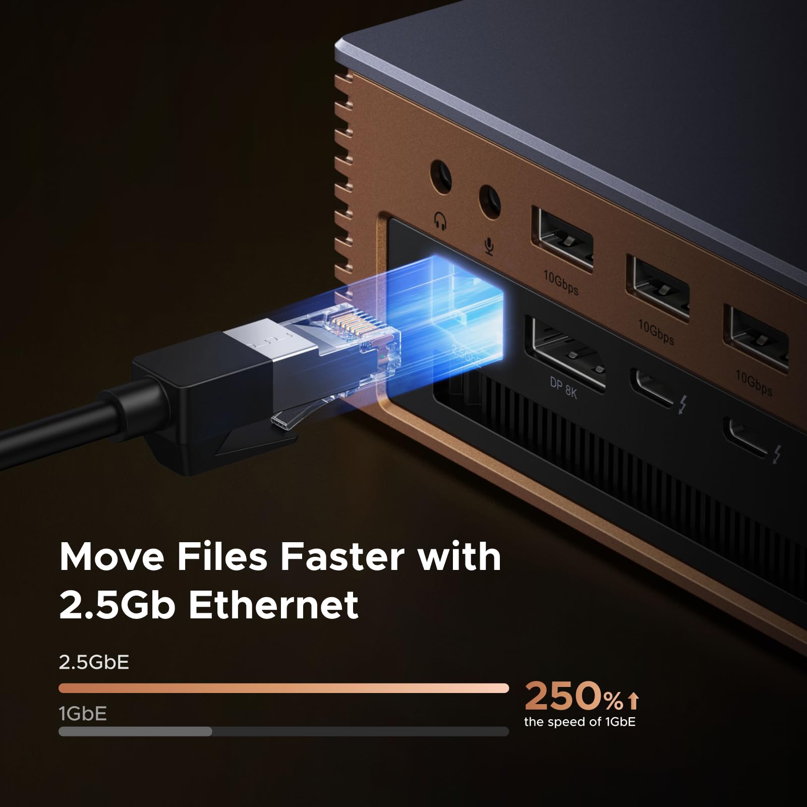 UGREEN Maxidok Thunderbolt 5 – Revodok 17 w 1 Stacja dokująca, 120Gbps, M.2 NVMe SSD do 8 TB, 8K lub Dual 6K@60Hz, 140 W ładowanie, 2,5 GbE, system chłodzenia, dla laptopów TBT5/4