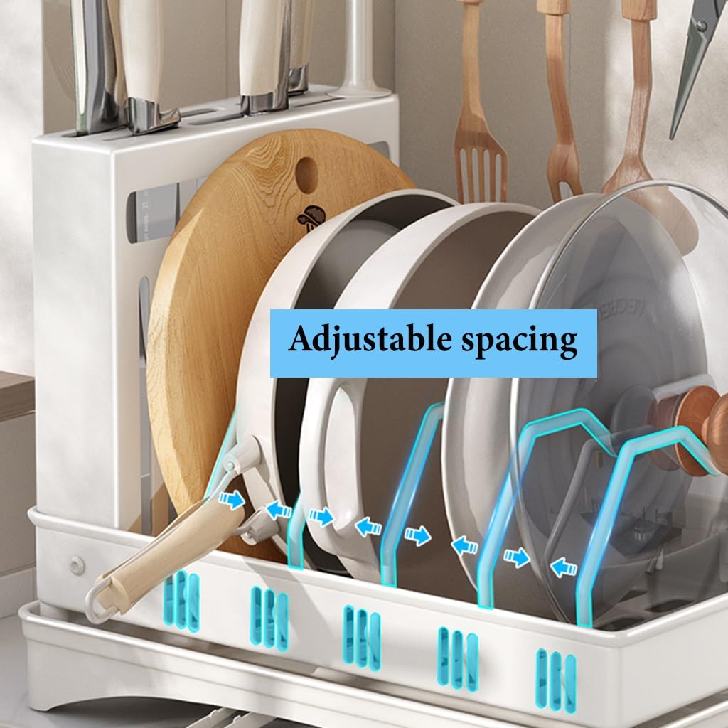 GIZNXBA Abtropfgestell Geschirr Mit Ablauf, Geschirrtrockner Abtropfgestell Für Küchenspüle, Geschirr Abtropfständer Abtropfgitter Mit Utensilienhalter Und Messerschlitzen (Color : /Black)