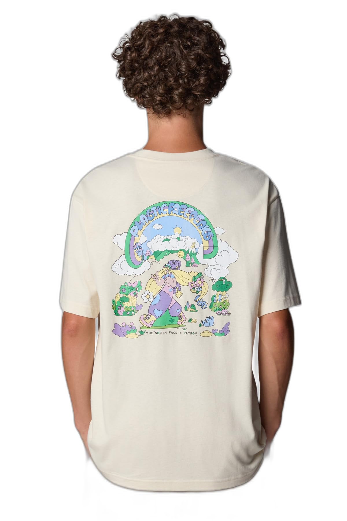 THE NORTH FACE NF0A8C2T0YI U SS Clean Trails Oversized tee T-Shirt Hombre Virtual Blue Tamaño S