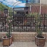 [Diseño elegante y práctico Desde plantas trepadoras hasta decoraciones colgantes, este arco de acero es suficiente para satisfacer todas sus necesidades. Además, las balaustradas en arcos son más fáciles de decorar y añadir un toque de elegancia.