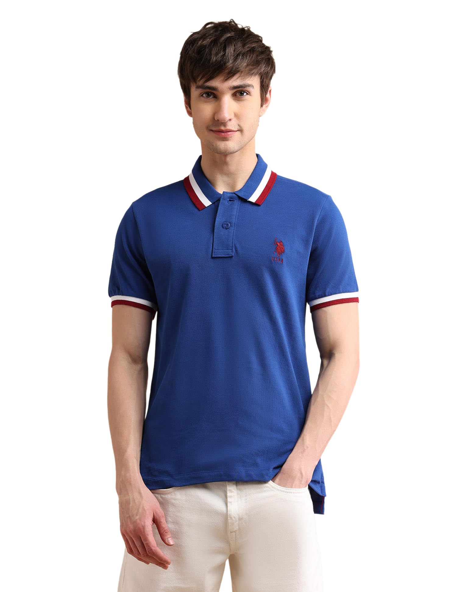 u.s. polo assn. Men's Cotton Solid Regular Fit T-Shirt-picture-20