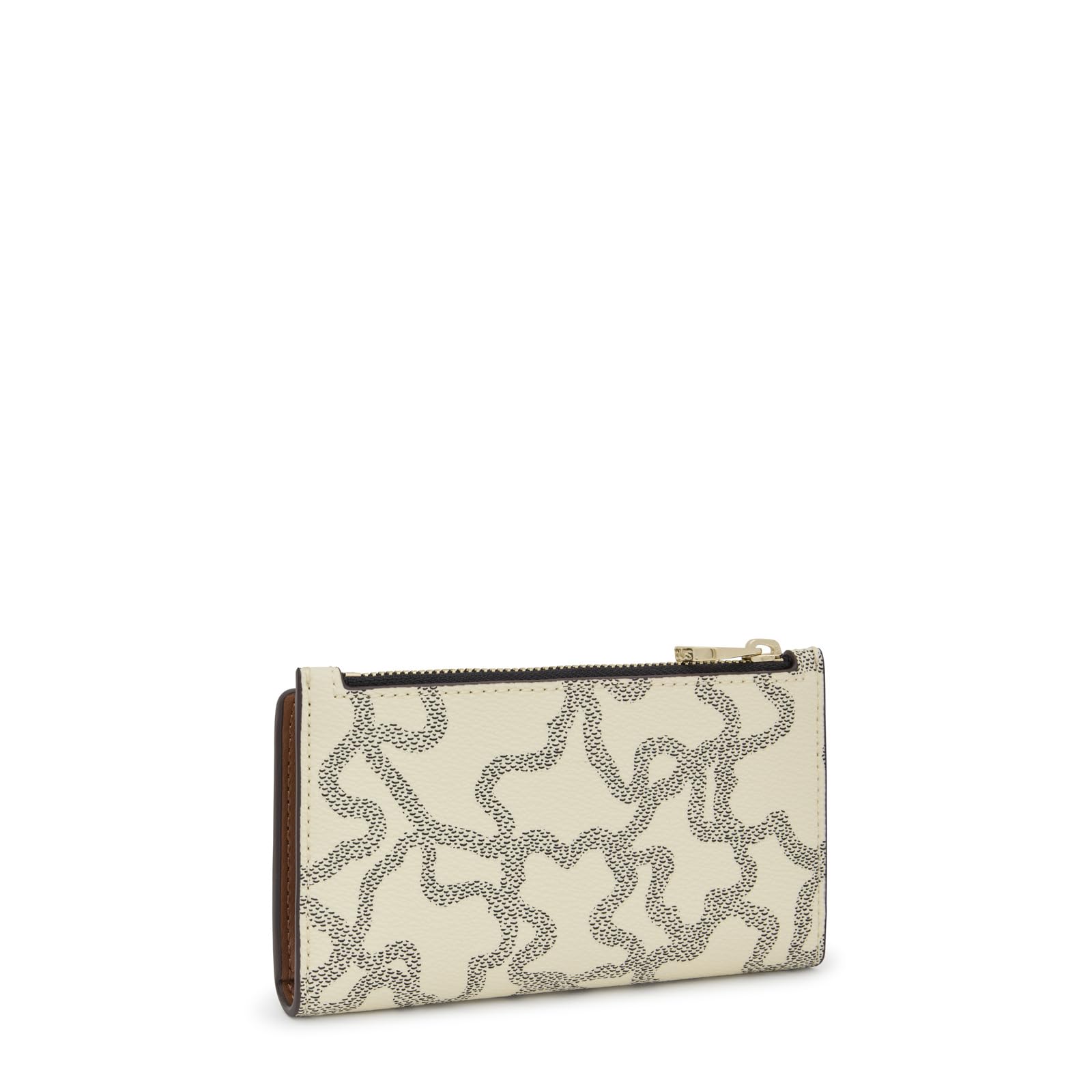 Tous Cartera Flat Beige, para Mujer, Medidas 8,5 x 14 x 2 cm, Colección Kaos Icon