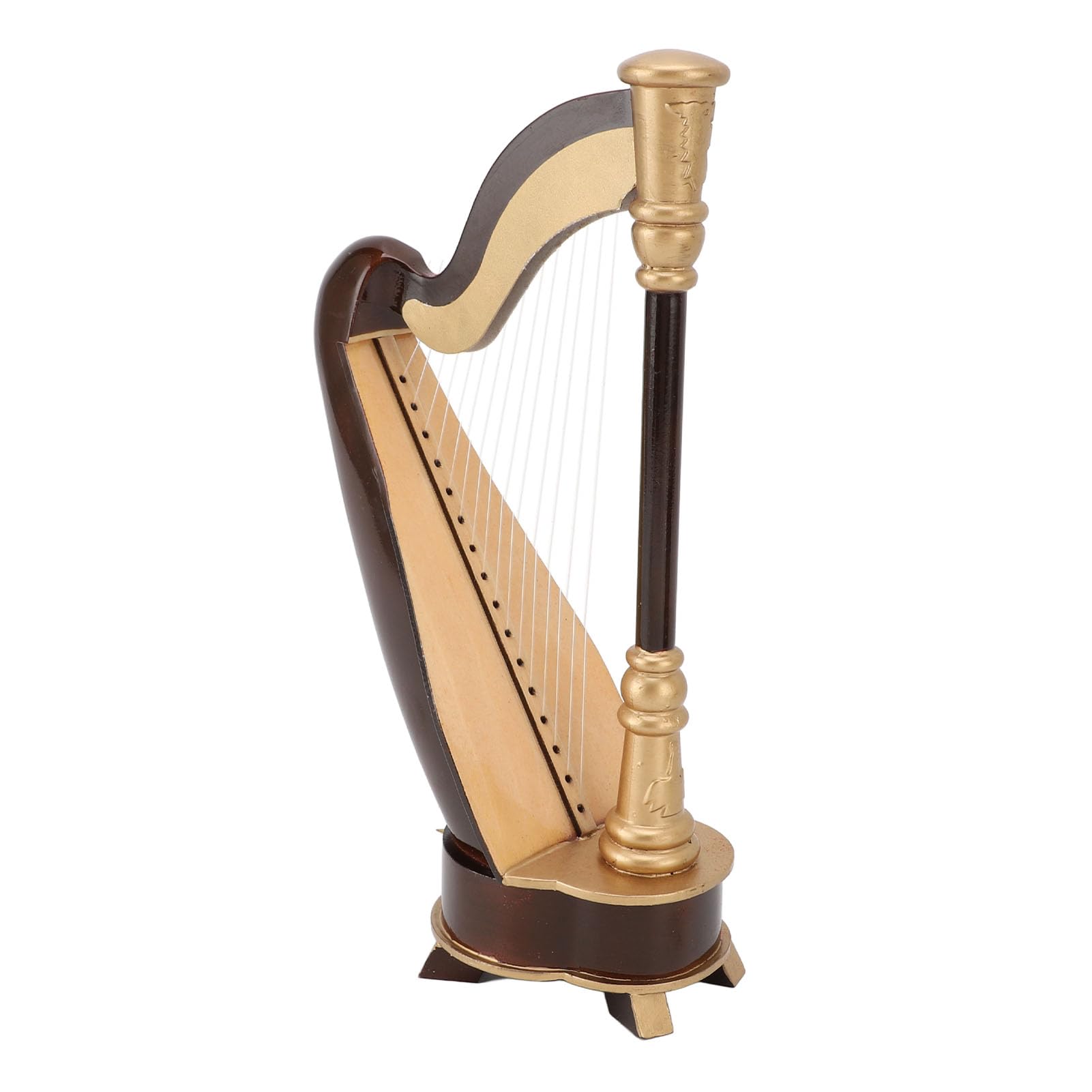 Modello Arpa in Miniatura con un Know-how Squisito per la Decorazione dell'Ufficio, Replica Mini Arpa di 25 Cm per gli Amanti della Musica e Collezionisti
