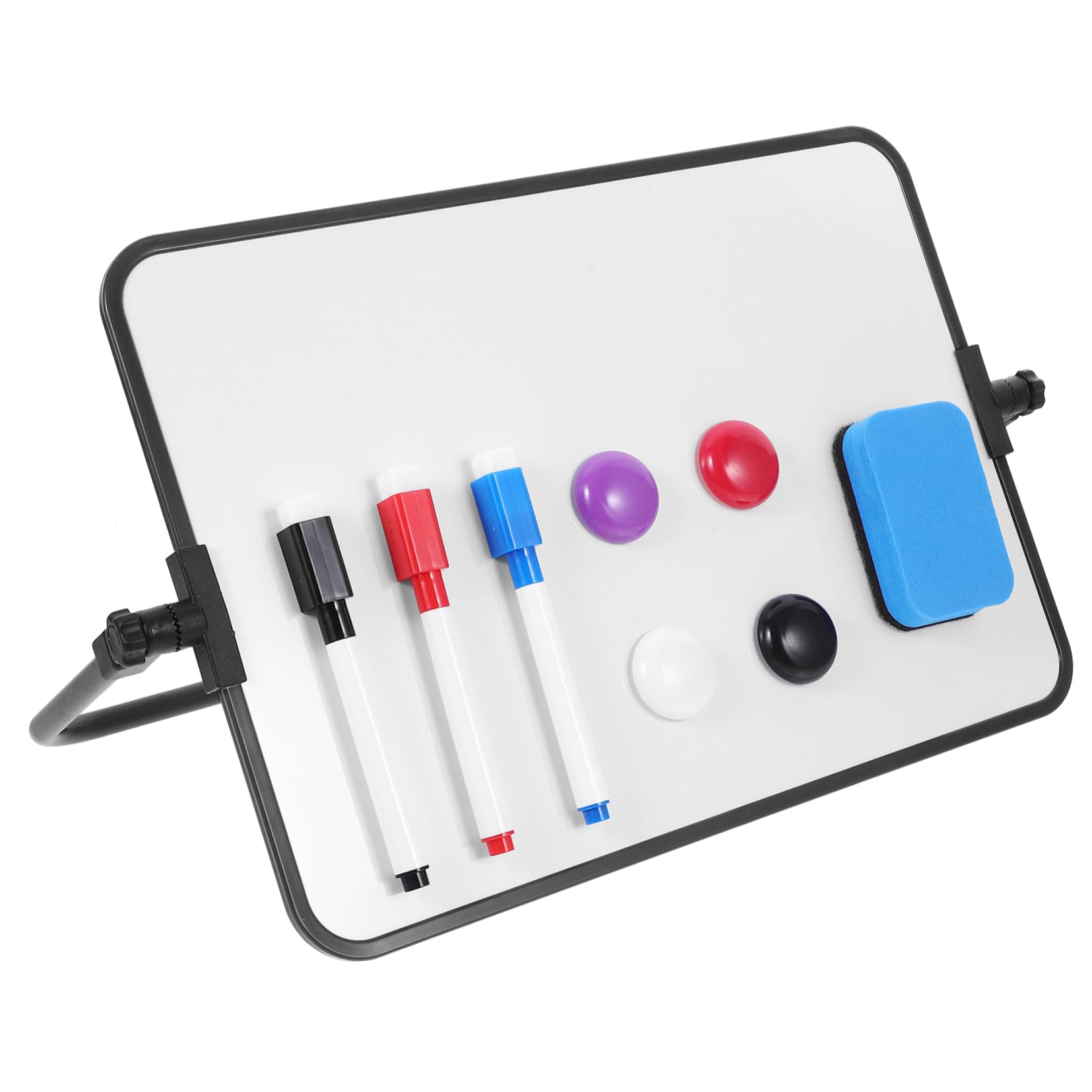 MAGICLULU Lavagna Bianca Cancellabile Secco Lavagna Supporto Per Appunti Da Tavolo Per Disegno e Scrittura Pratica Per Ufficio e Casa Leggera e Portatile