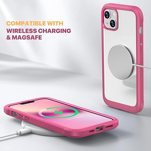 Miniatura 1137 de Diaclara - Funda diseñada para iPhone 14 Pro Max, resistente, de cuerpo completo, con protector de pantalla sensible al tacto y antiarañazos + Blanco