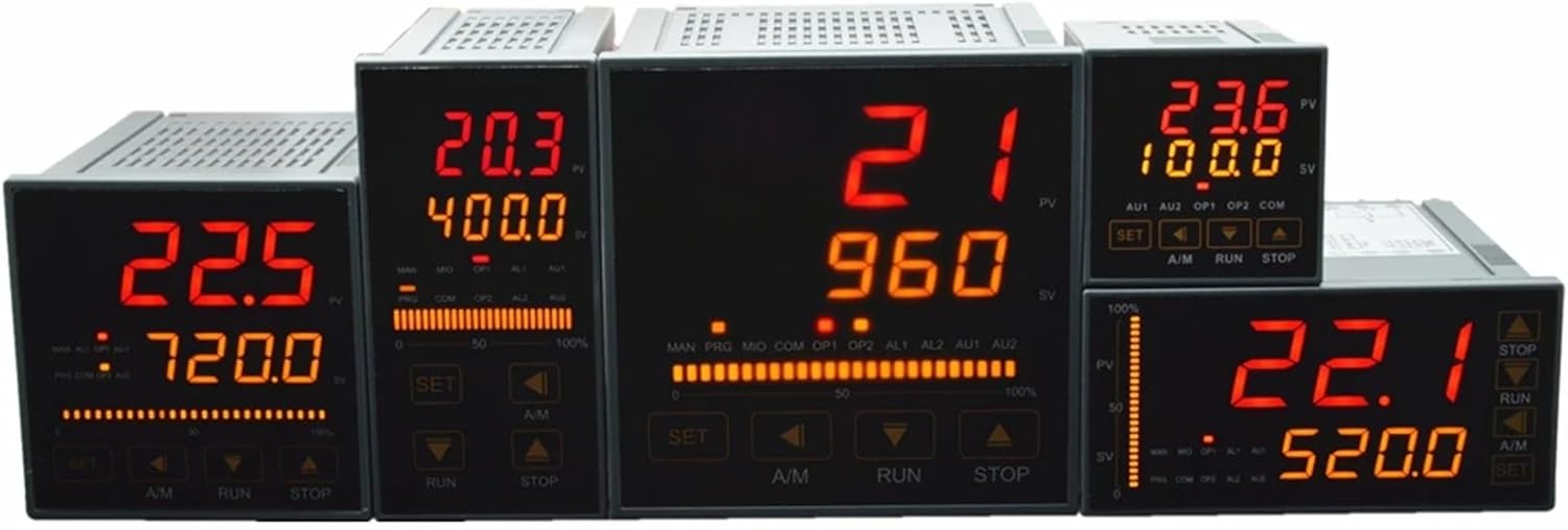 48x48mm 30-Segments Program Ramp Soak PID Temperature Controller AI-518P 526P Thermostat for Laboratory Kiln Muffle Furnace Oven(Output 4-20mA 1alarm)
