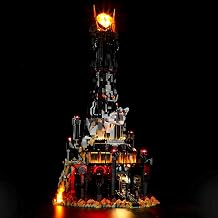 GEAMENT Set of Lights Compatible with Lego Lord of the Rings: Barad-dûr - LED Lighting Kit for Icons 10333 Barad Hard (Block Model Not Included)