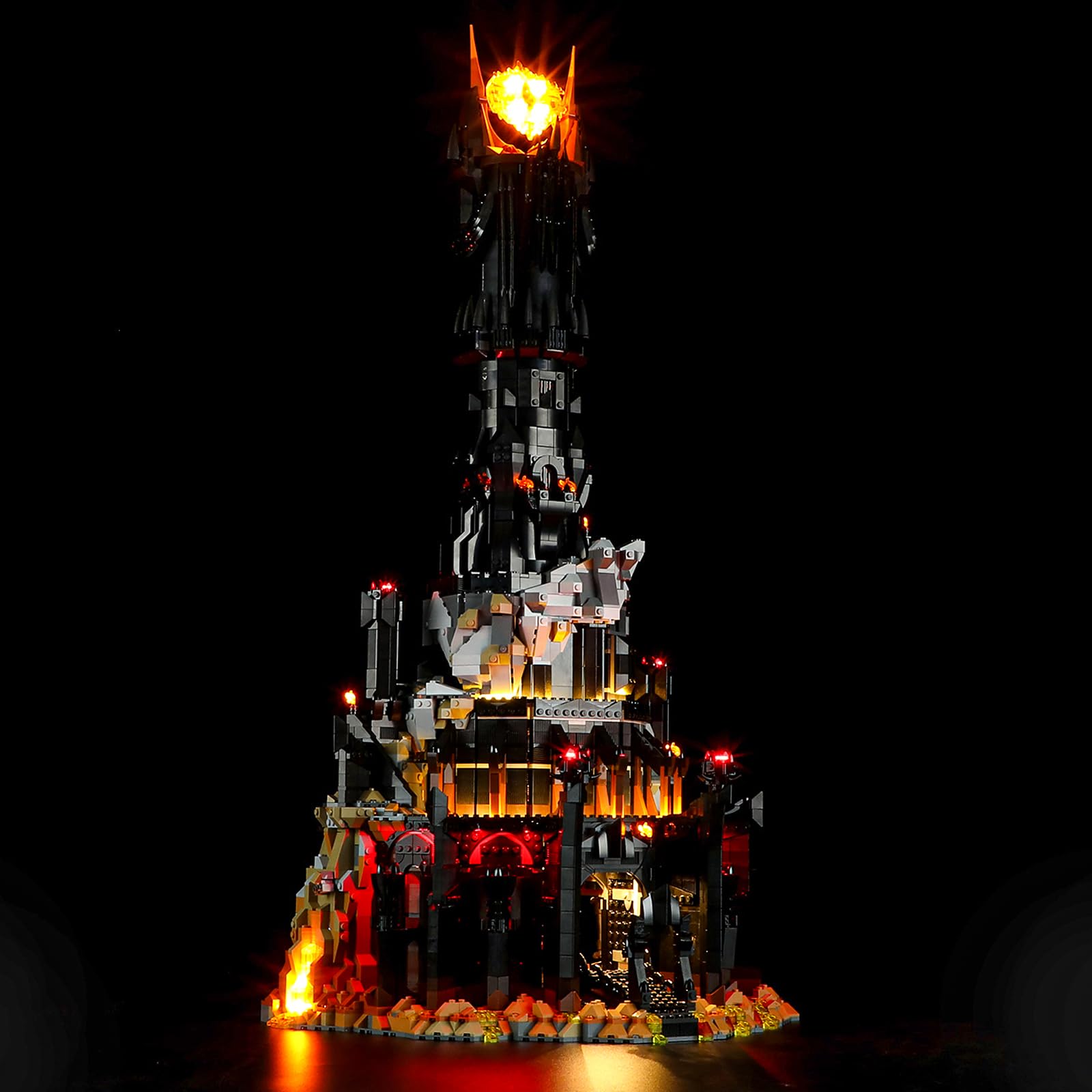 GEAMENT Oświetlenie LED Kompatybilne z LEGO Władca pierścieni: Barad-dûr™ Icons 10333 Model do Składania Klocków (Zestaw Modeli Niezawarty)