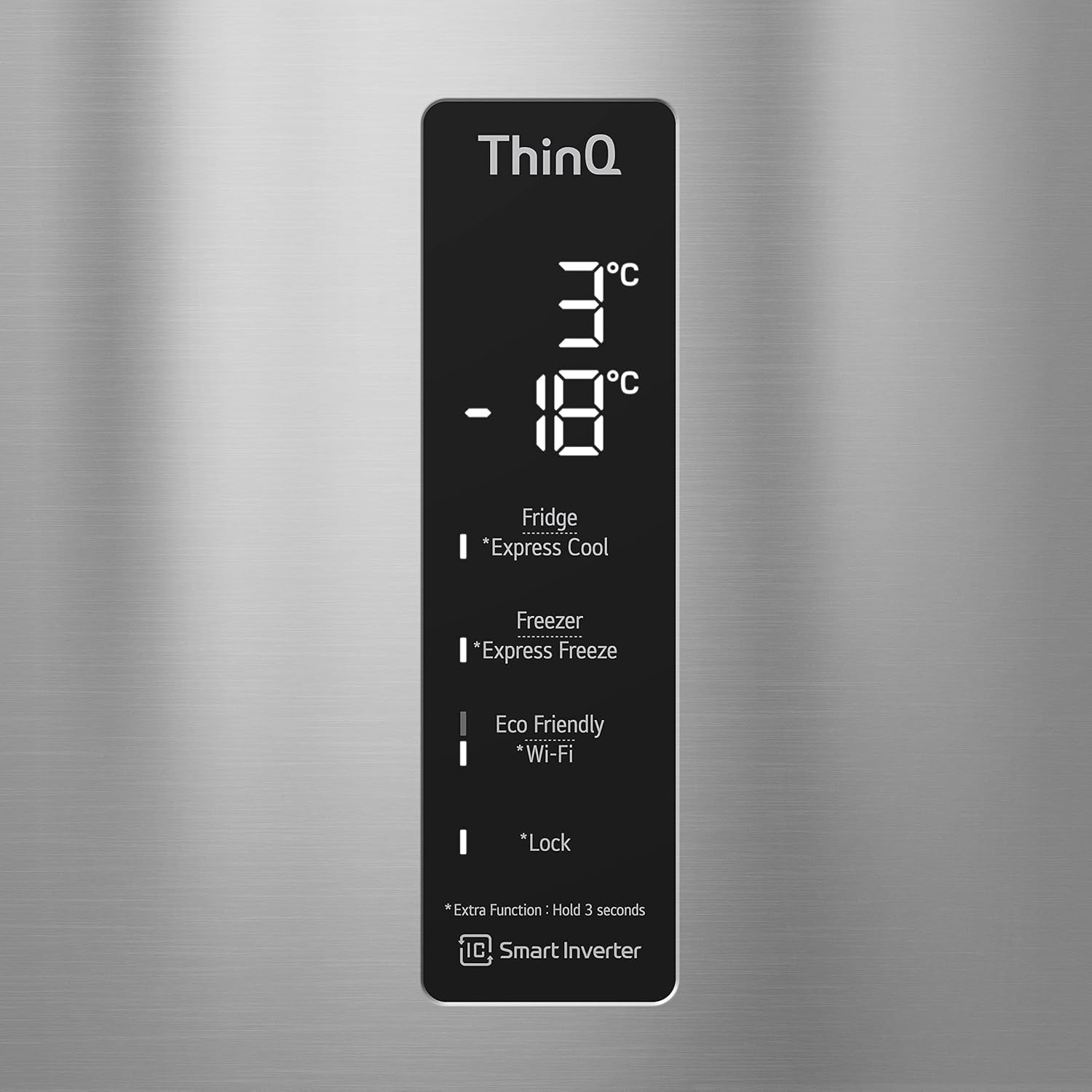 LG GBB567PZCMB Frigorifero Combinato Total No Frost, 462L, Larghezza 70cm, Wi-Fi, Door & Linear Cooling, Cassetto Fresh Balancer, Display Esterno, Compressore Smart Inverter, Inox