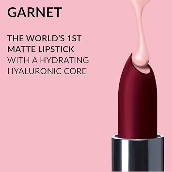 Avon Hydramatic Matte Lipstick 3.6g | Hydrating Intense Colour | SPF 10 | Plumper and Smoother Looking Lips | Cruelty Free | Garnet