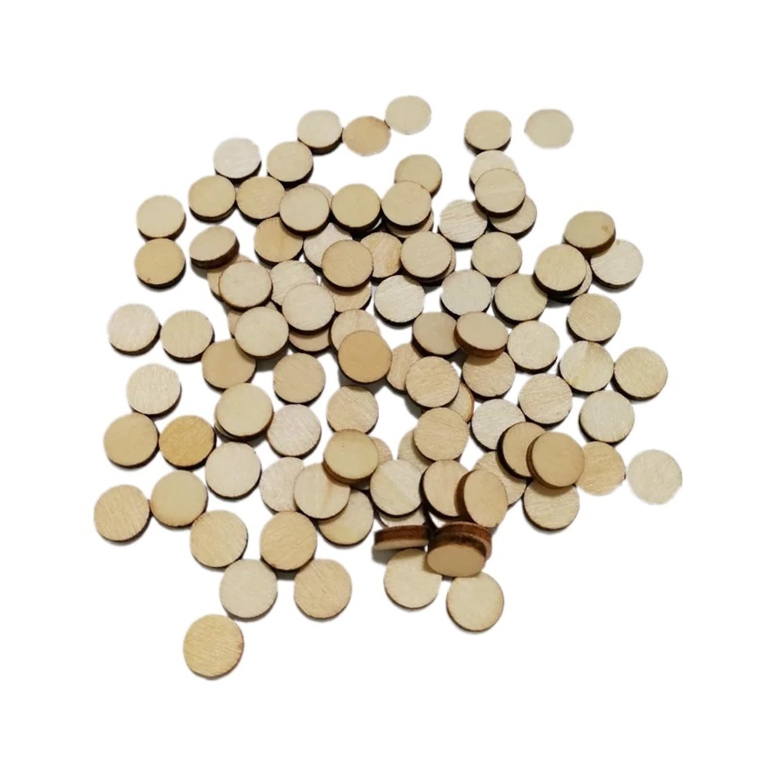 Tranches de bois vierges 10 mm disque rond cercle découpes pour loisirs créatifs et ornements
