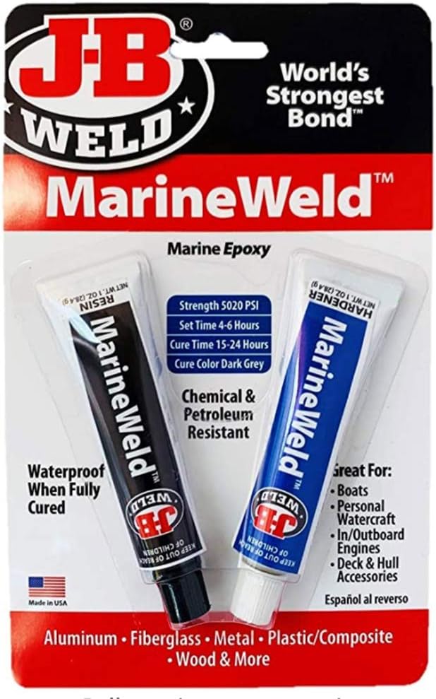 8272 MarineWeld Marine Epoxy - 2 oz.(2Pack)