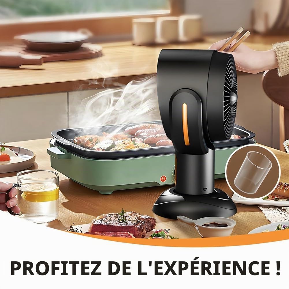 Ventilateur de fumée, filtre amovible et lavable, ventilateur portable Smokeaway pour, ventilateur d'aspiration A