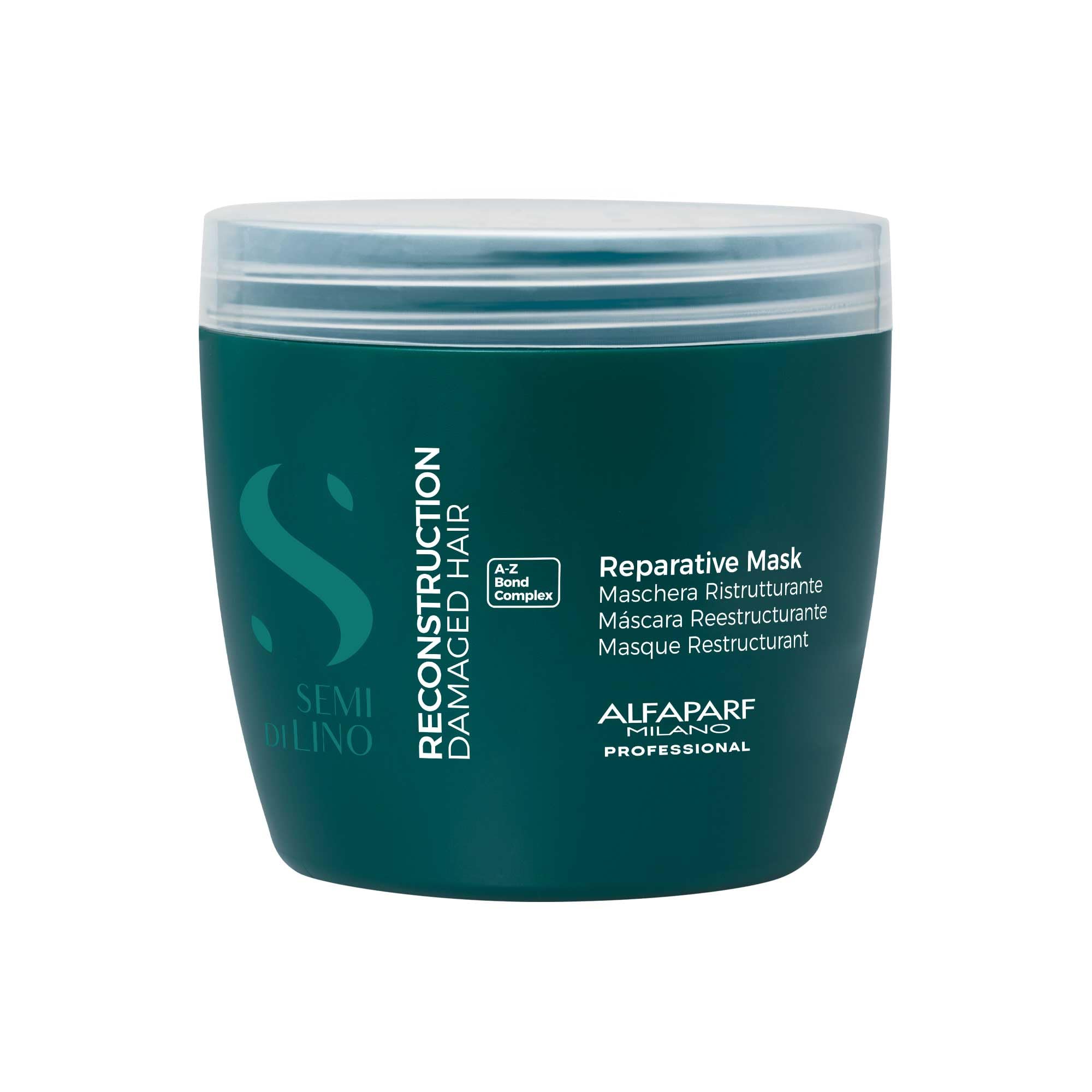 Semi di Lino Reconstruction Reparative Mask 500ml - maschera ristrutturante capelli da medi a spessi