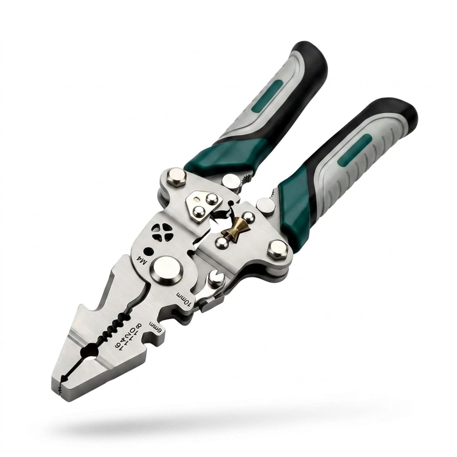 9-in-1 Multifunction Wire Stripper and Cutter Plier, Heavy Duty Wire Cutting & Crimping Tool, Professional Wire Stripping Pliers for Copper & Aluminium Wires, Ergonomic Non-Slip-image-13