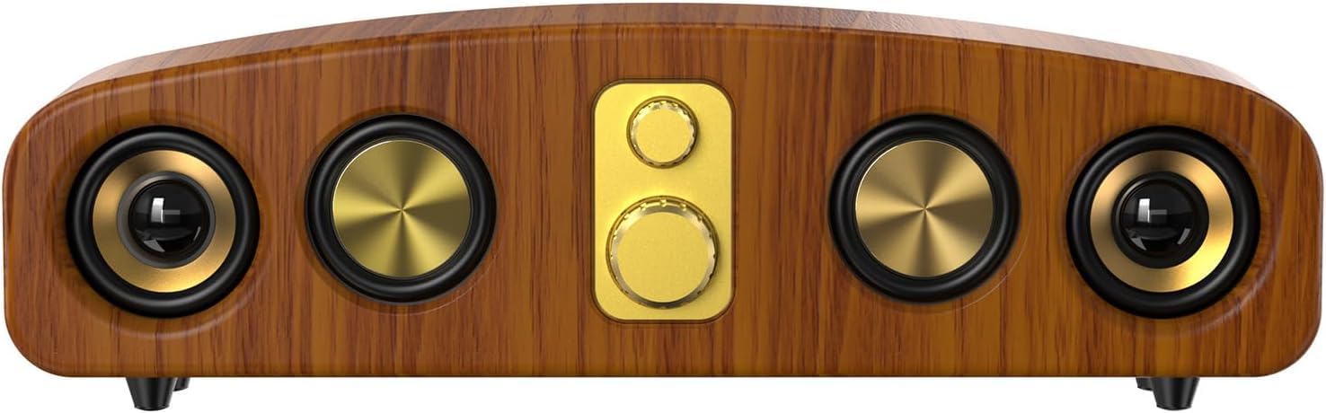 Retro drewniane głośniki Soundbar, Bluetooth 5.0, system dźwięku przestrzennego kina domowego, listwy dźwiękowe, Soundbar z Bluetooth do telewizora, projektor