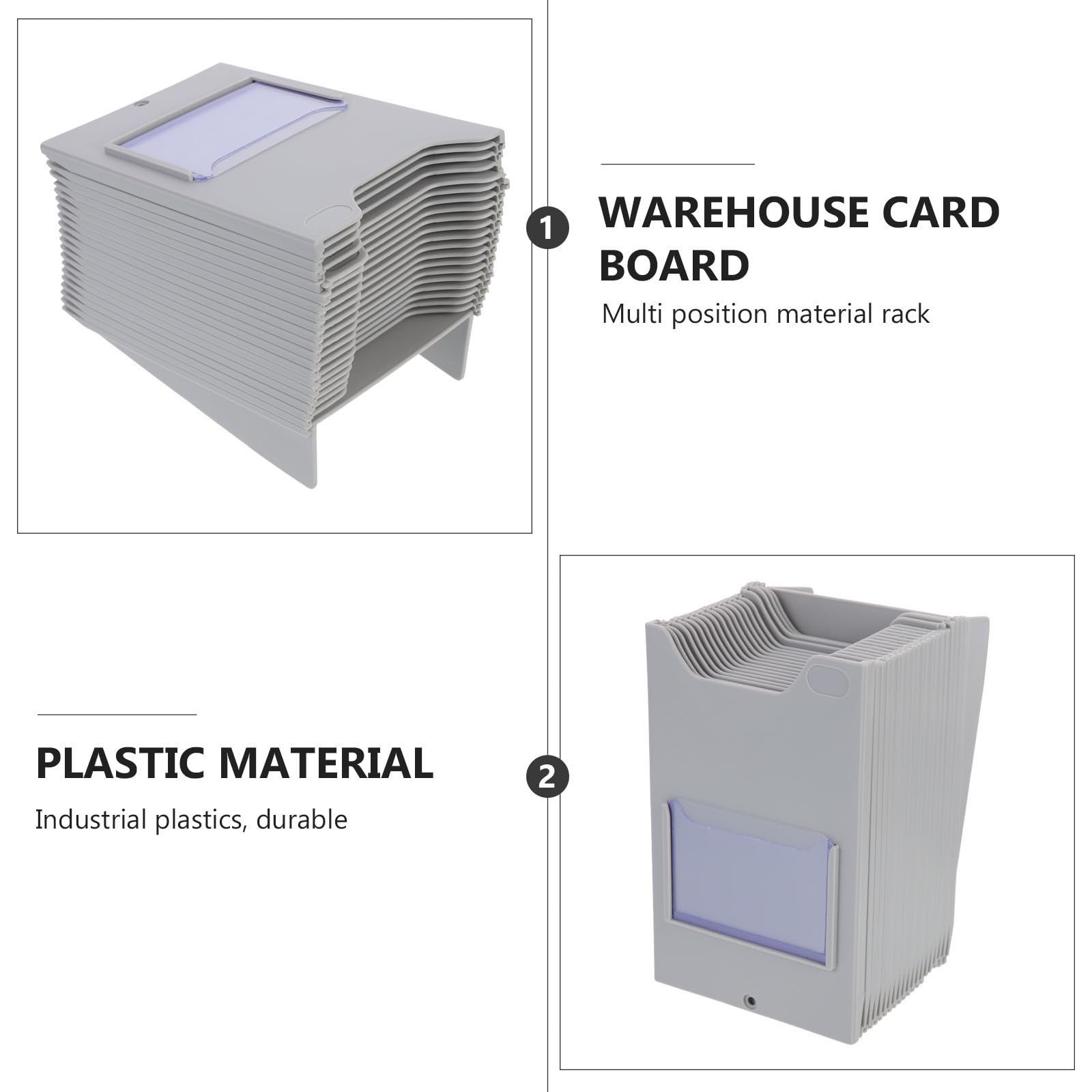 STOBAZA Organisateur Plastic Cartes de Marchandises de en Plastique 20 Emplacements Multi-grilles Marquage de Catégorie et Gain de Place , pour Classification pour des Articles en