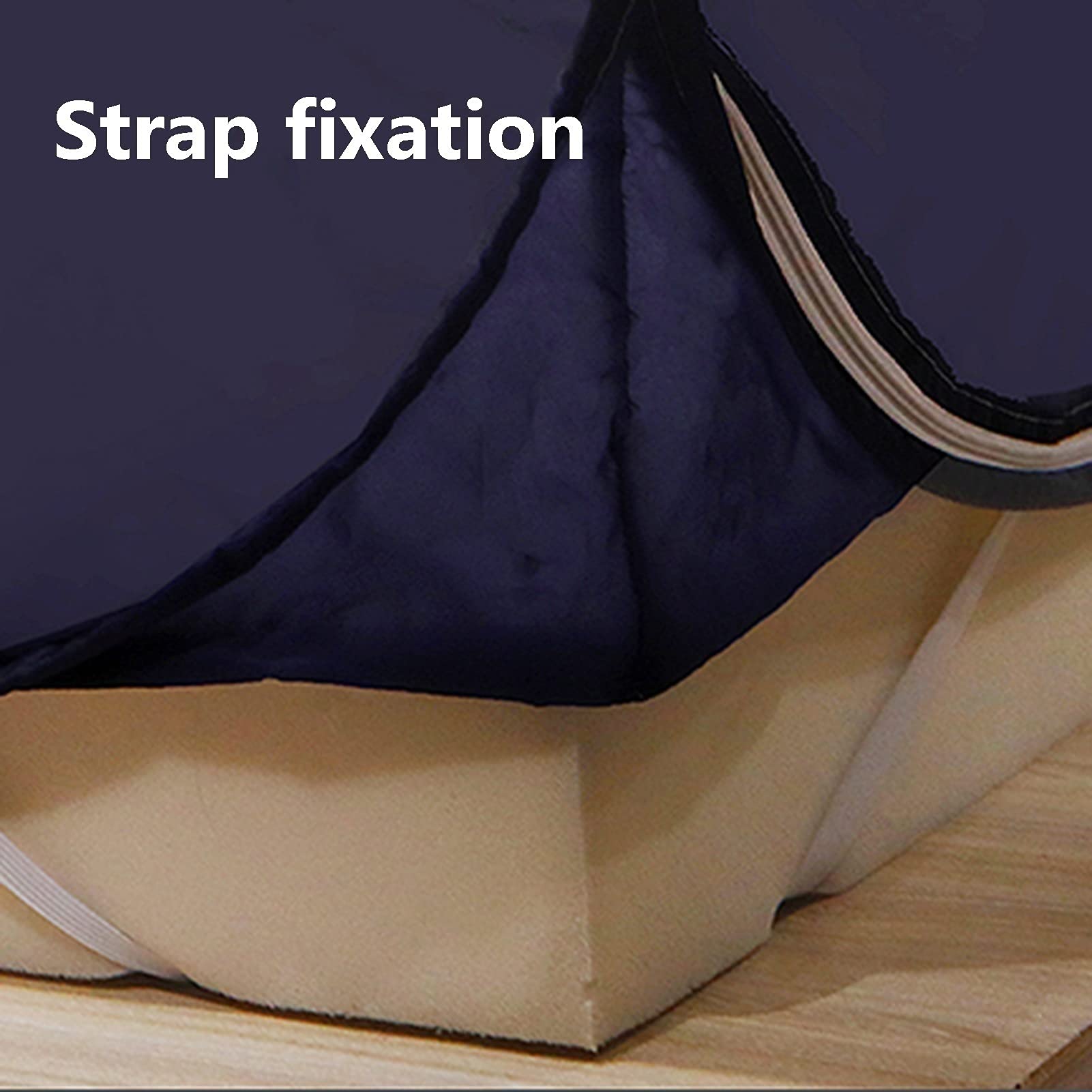 - Zanzariera - Installazione Tenda per zanzariera da Campeggio all'aperto, Zanzariera per Letto Singolo/Letto Matrimoniale per la casa, Design anticaduta (Dimensioni : 1.2x1.95x1.65m)
