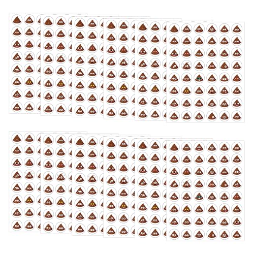 576 Lustige Kacka-Aufkleber fürs Töpfchentraining, Töpfchentraining Aufkleber Ideal für Partydekorationen, Tagebücher, Scrapbooking und Bastelarbeiten