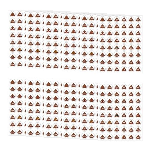 576uds Pegatinas de Caca el Entrenamiento para ir al Baño, Divertidas Temática Caca Pegatinas Ideales para Fiestas Como Premio Niños Diarios Álbumes Recortes