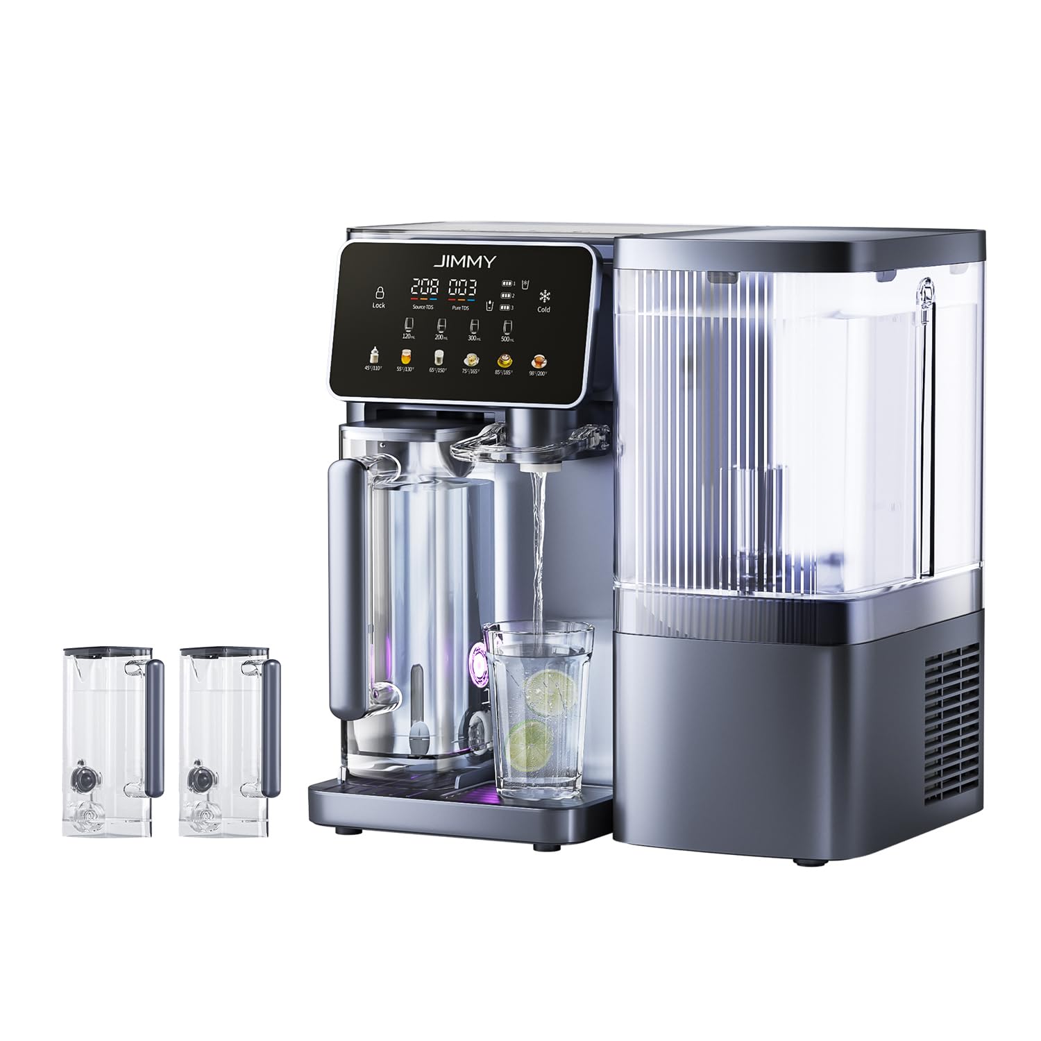 Jimmy R9 Pro Purificatore ad Osmosi Inversa Domestica con Erogatore Istantaneo di Acqua Calda e Fredda, Filtrazione a 7 Stadi, Sterilizzazione UV, Riscaldamento Rapido 3 Secondi e Misuratore TDS