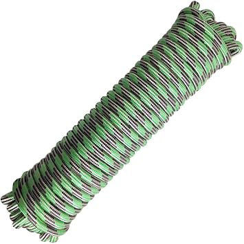 Diamond Braided Polypropylene Nylon Rope Thick 3/8 inch 60ft Heavy Duty
