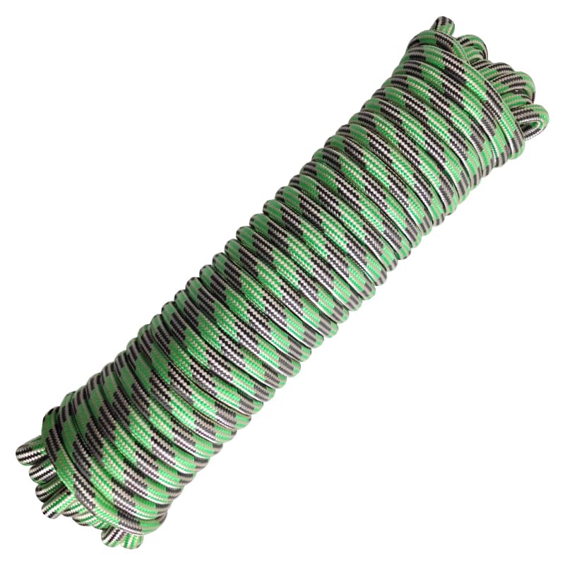 Cuerda de polipropileno trenzada de diamante cuerda de nylon mezcla cuerdas pesadas gruesas 3/8 '60 pies cuerda de alta resistencia perfecta para la cuerda de lavado camping senderismo y otras