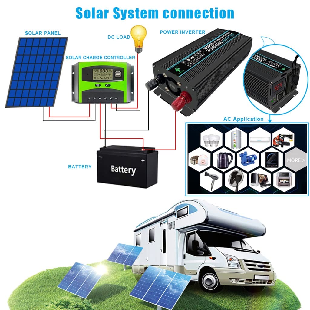 車のパーツ　インバーター800W Amazon.co.jp: 800W 力インバーターは LCD 表示が付いている 110V/220V