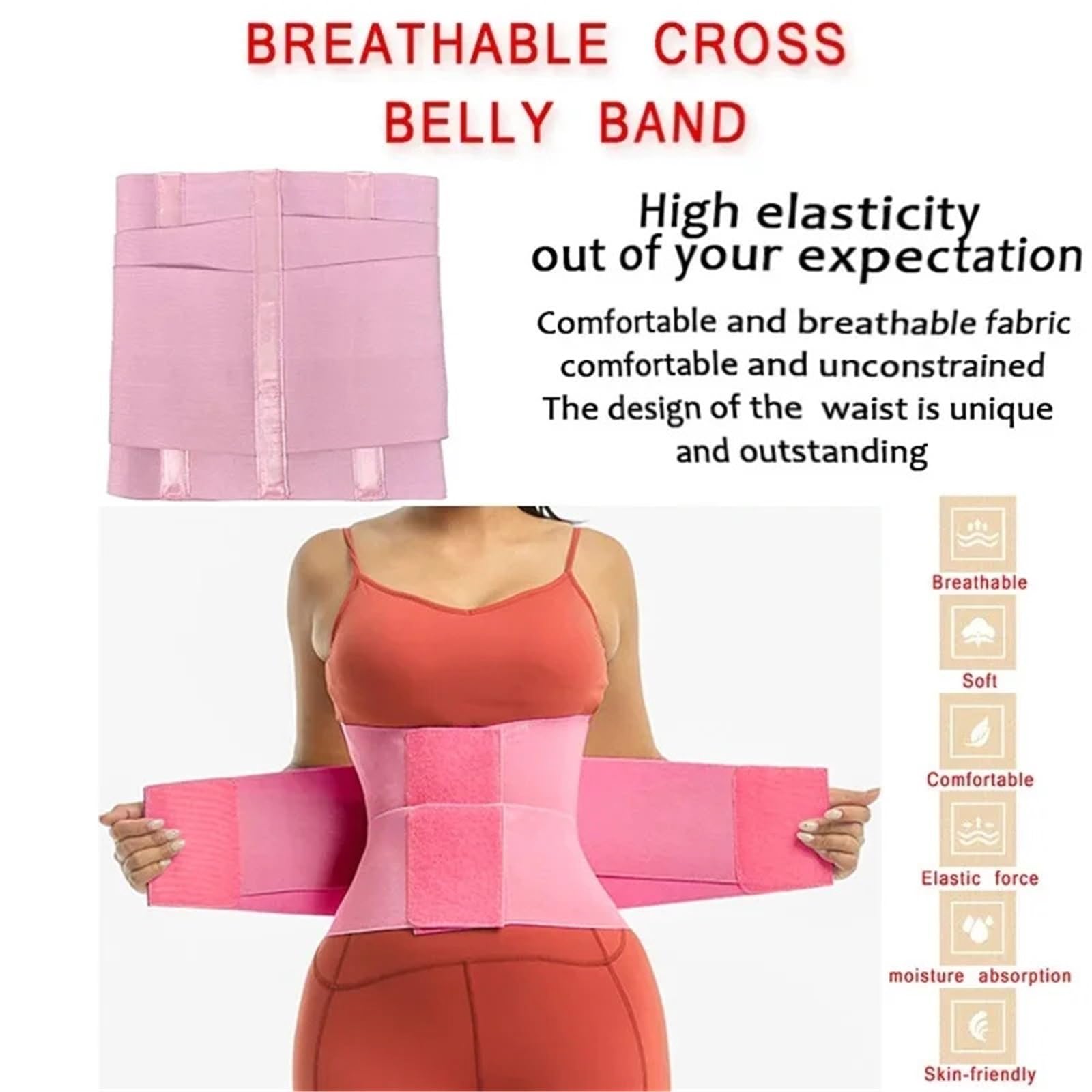 Entrenador de cintura, corsé aglutinantes, envoltura adelgazante, cinturón, banda plana for el vientre, faja moldeadora cuerpo, fajas moldeadoras(A-apricot corsets,S)