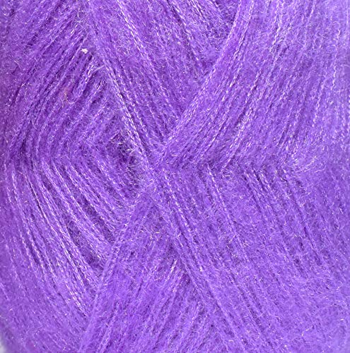 Image of M.G Knitting Wool Yarn, Soft Tarang Feather Wool Ball Iris 500 gm Best Used with Knitting Needles, Soft Tarang Wool Crochet NeedlesWool Yarn for Knitting. by M.G