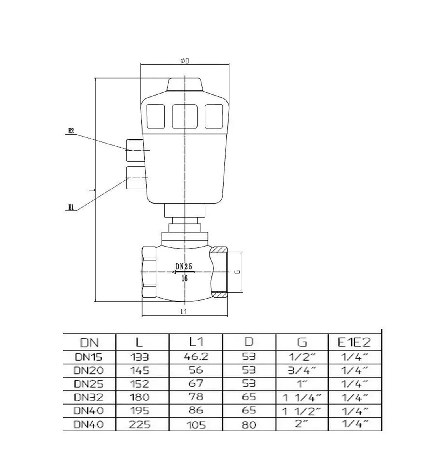 1 szt. Pneumatyczny zawór kulowy typu T ze stali nierdzewnej z uszczelnieniem z PTFE — rozmiary od 1/2” do 2” do sterowania elektromagnetycznego(1In)
