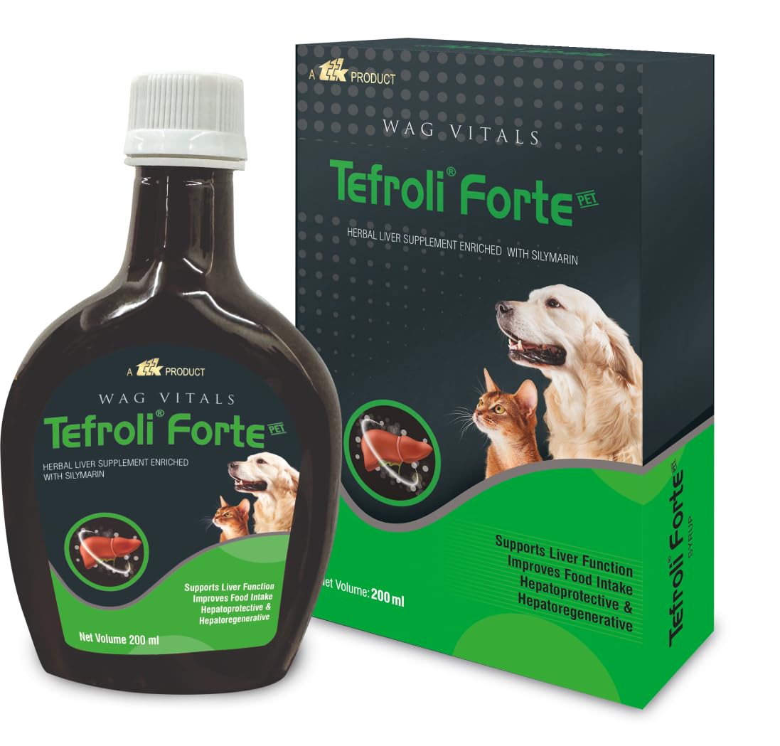 Forte PET Herbal Liver Support Syrup for Dogs & Cats | with Silymarin & Multi-Herbal Hepatoprotective Blend | Supports Liver Function, Appetite, Digestion & Vitality | 200 ml (Pack of 1)