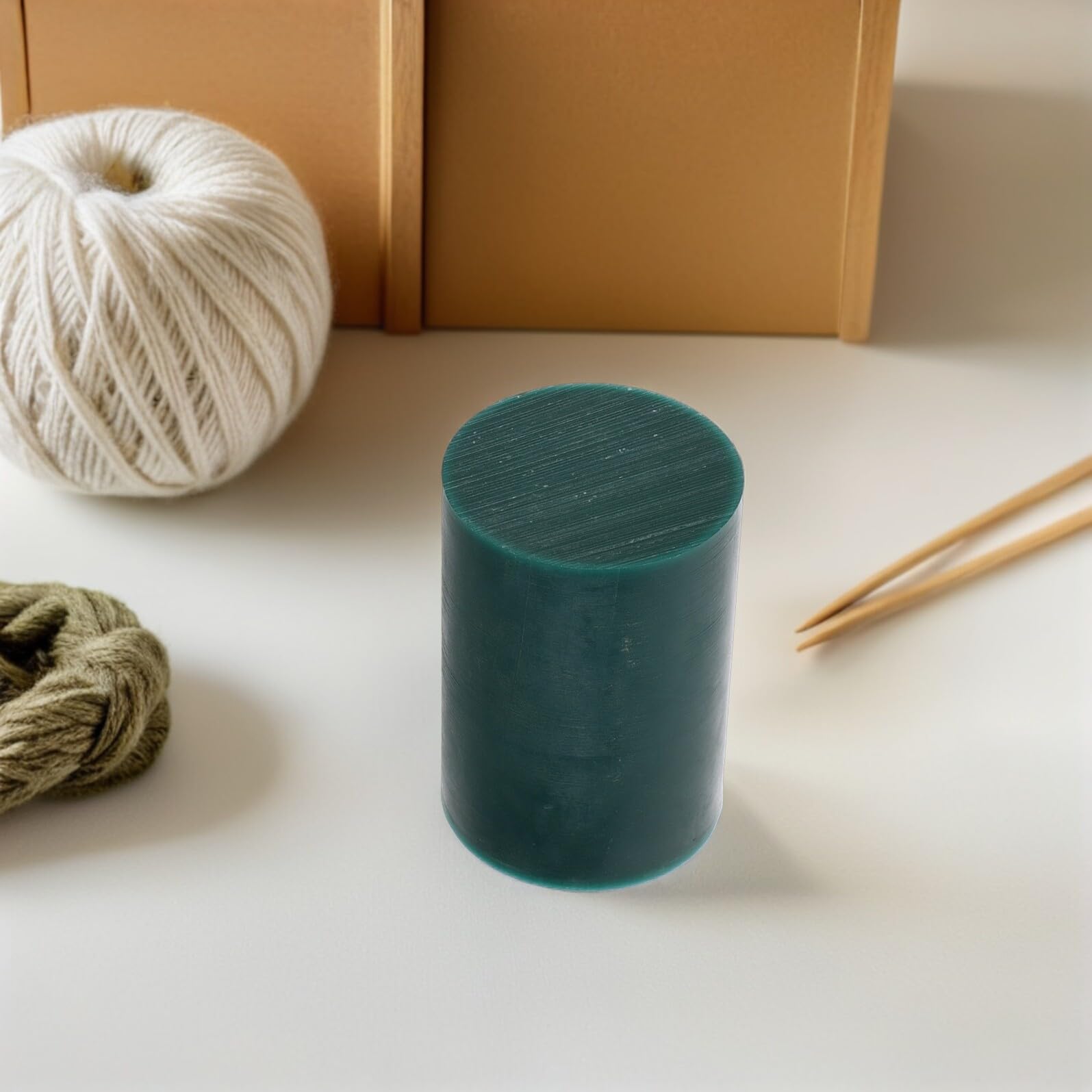 Tubo di Cera per Intaglio e Fusione di Gioielli 76mm Verde, Strumento per Creazione Braccialetti e Anelli, Modellazione Precisa per Artigiani del Settore Orafo