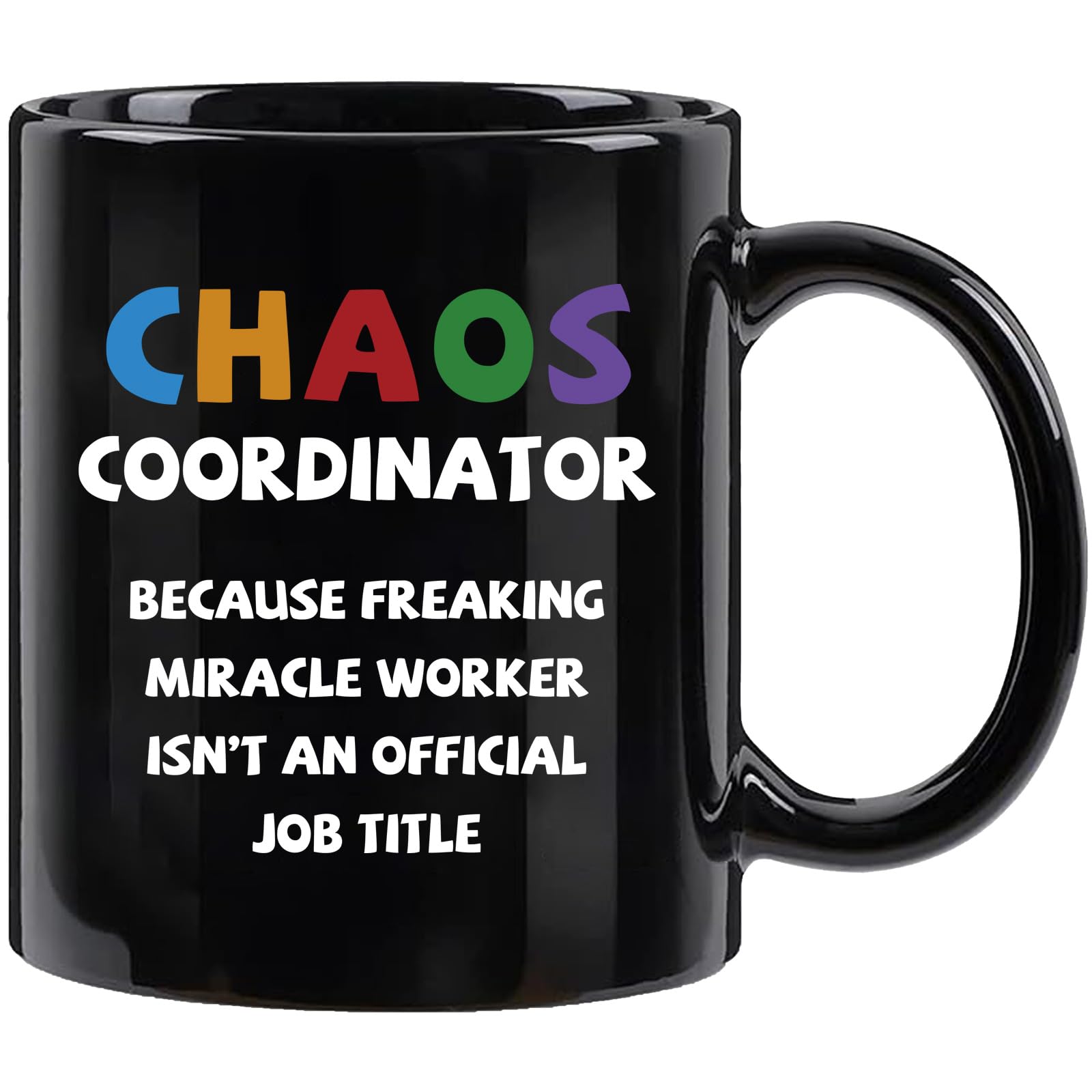 Chaos Coordinator Gifts for Women Men Funny Coffee Mug for Boss Teacher Nurse Principal Coworker Employee Appreciation Boss