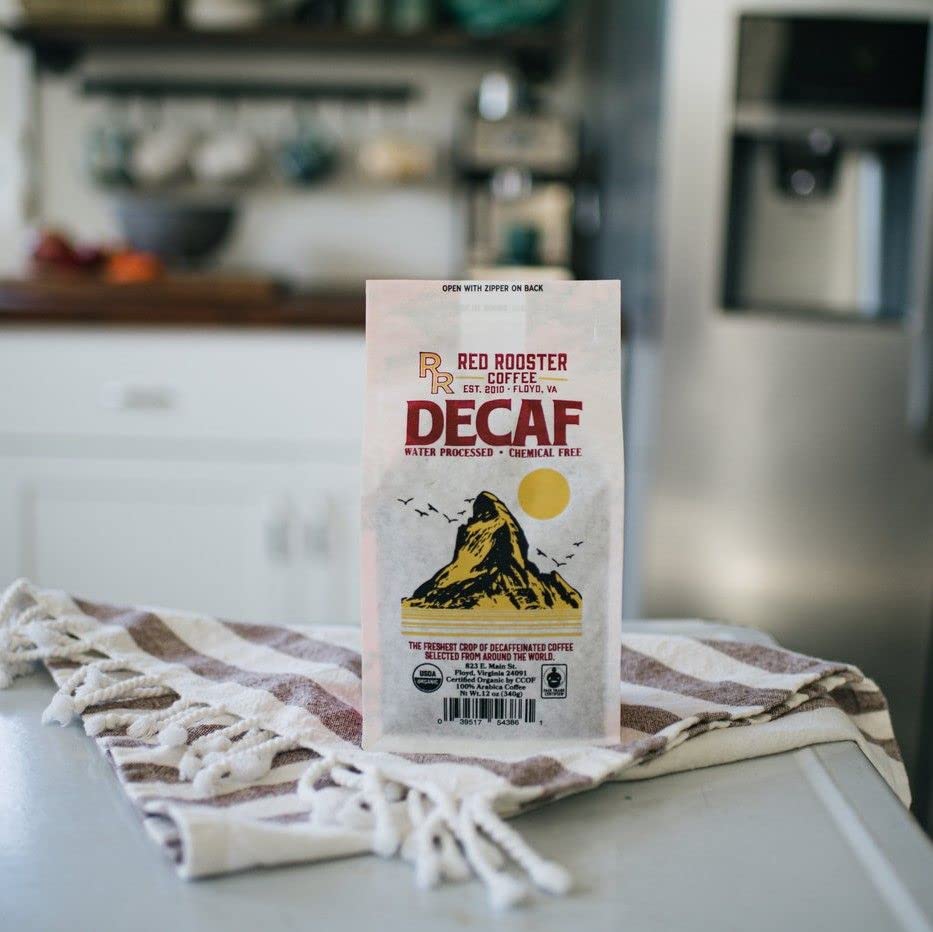 Red Rooster Coffee Organic Decaf Medium Roast En Grano 12oz miniatura 2