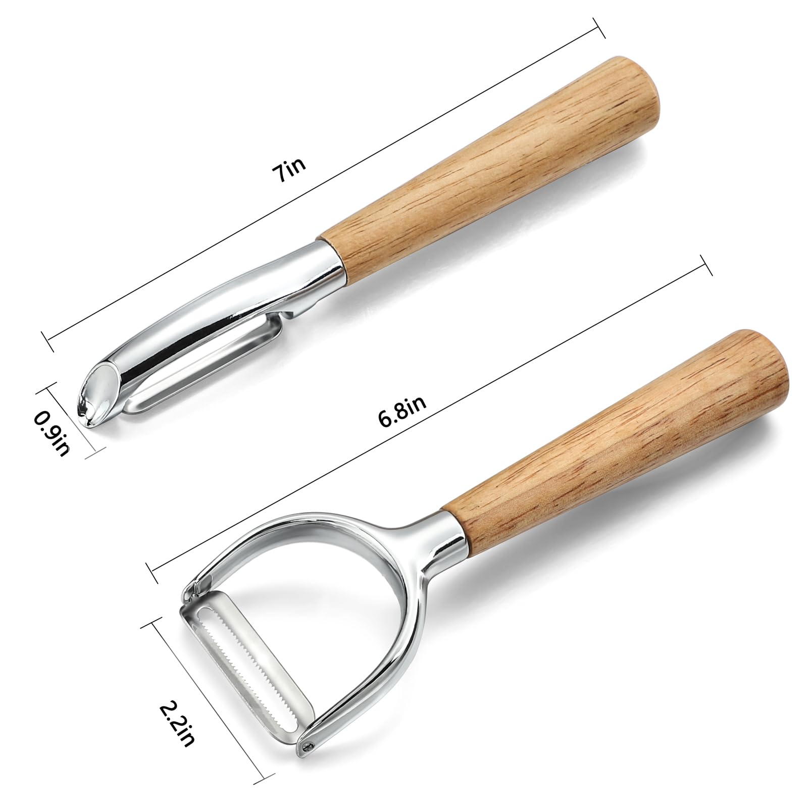 Potato Peelers Set Stainless Steel Peeler,Y-Shaped and I-Shaped Peelers,Carrot Fruit Vegetable Peelers for Home kitchen