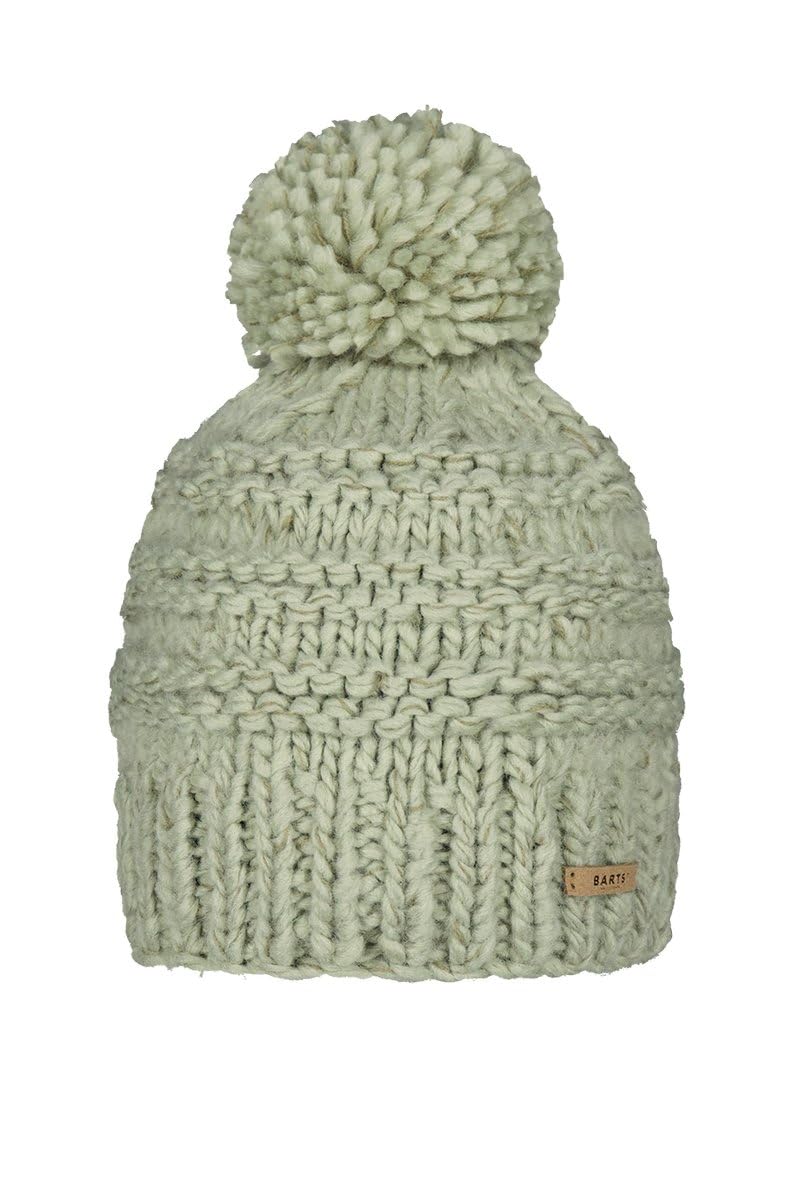 Barts Womens Jasmin Classic Knitted Bobble Hat - Stone
