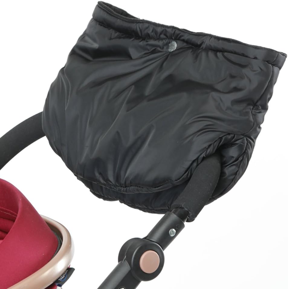 Stroller Gloves by JOYREN for Parents and Caregivers in Cold Weather Anti-Freeze Waterproof Hand Muff Black