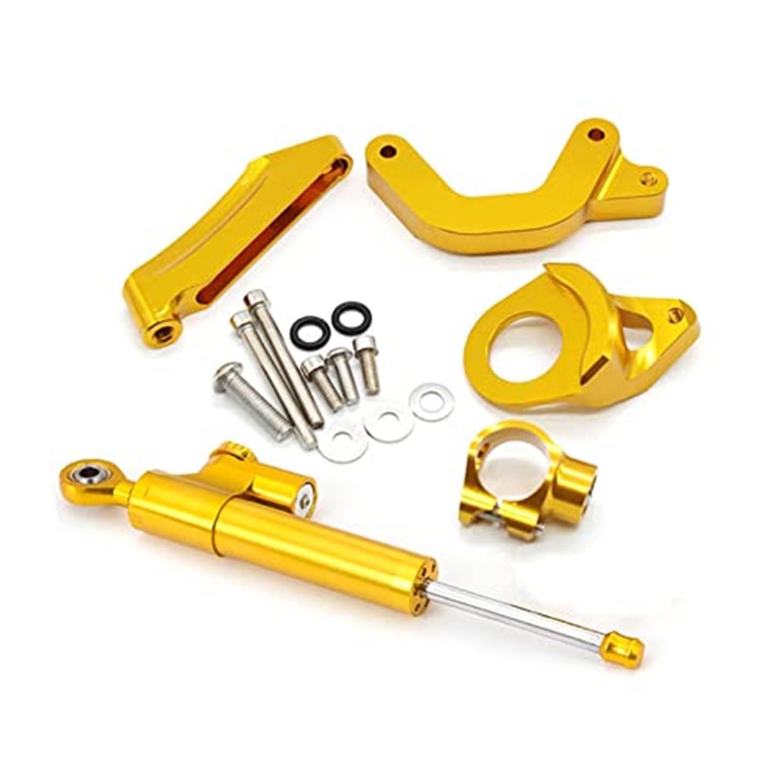 Motocykl stabilizator z włókna węglowego, GSX1300R, dla HAYABUSA, 1998-2019 zestaw wspornika montażowego amortyzatorów Jednostka sterująca jazdą motocyklem(BLACK 17)