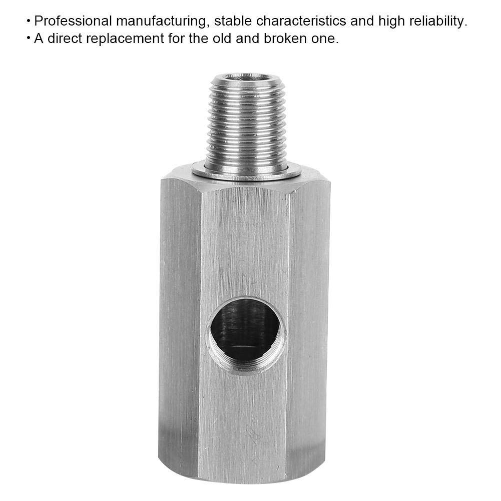 Adattatore sensore pressione olio, manometro pressione olio M10 Adattatore Tee a NPT Turbo in acciaio inossidabile