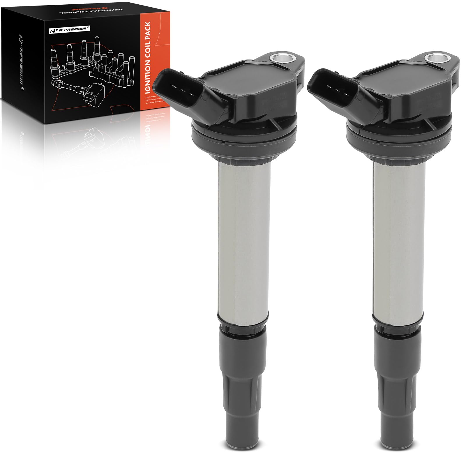 A-Premium 2PCS Ignition Coil Packs Compatible with Toyota, Pontiac, Lexus & Scion Vehicles - 1.8L 2.0L - Corolla 2009-2019, Matrix 2009-2014, Prius 2010-2015, Prius V 2012-2017, Vibe, CT200H, XD, iM-picture-11