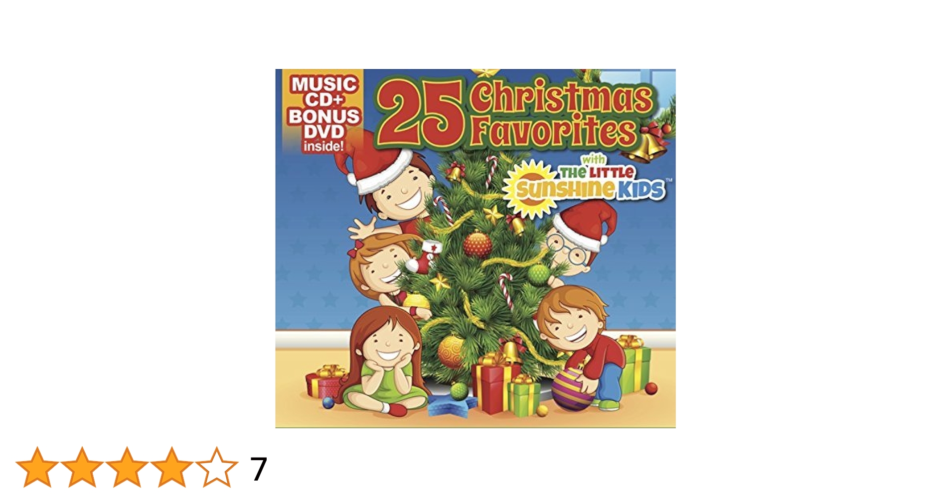 Amazon.com: 25 Kids Christmas Favorites Music CD + Bonus DVD